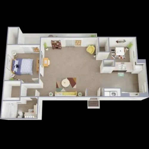 Songbird Apartments San Antonio FloorPlan 6