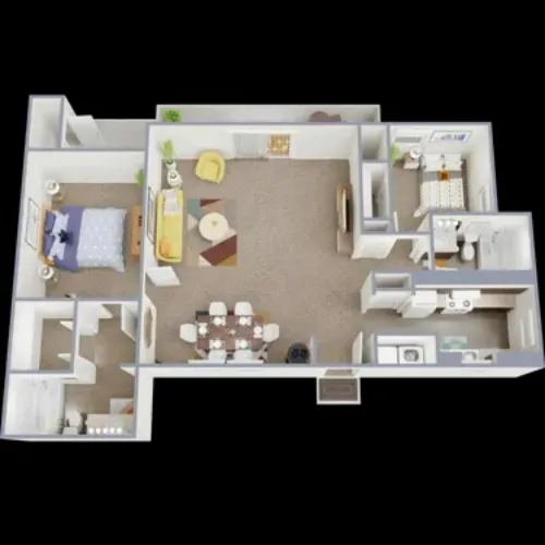 Songbird Apartments San Antonio FloorPlan 8