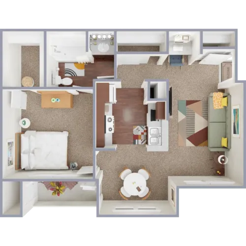 Southgate on Emerald San Antonio Floorplan 1