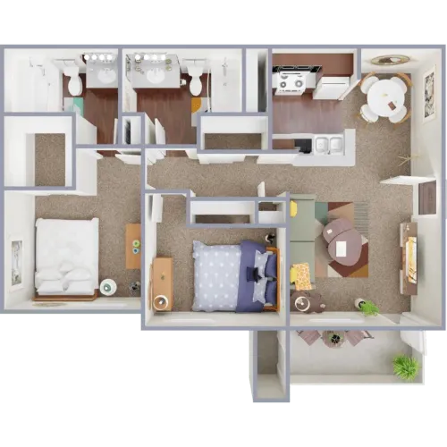 Southgate on Emerald San Antonio Floorplan 2
