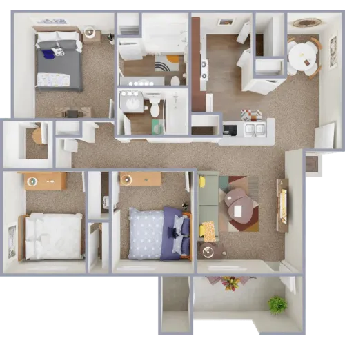 Southgate on Emerald San Antonio Floorplan 3