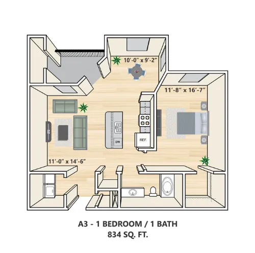 Southton Apartments floor plan 5