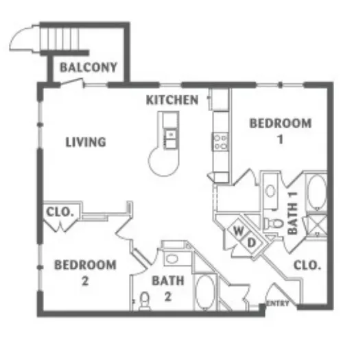 Southtown Flats San Antonio FloorPlan 11