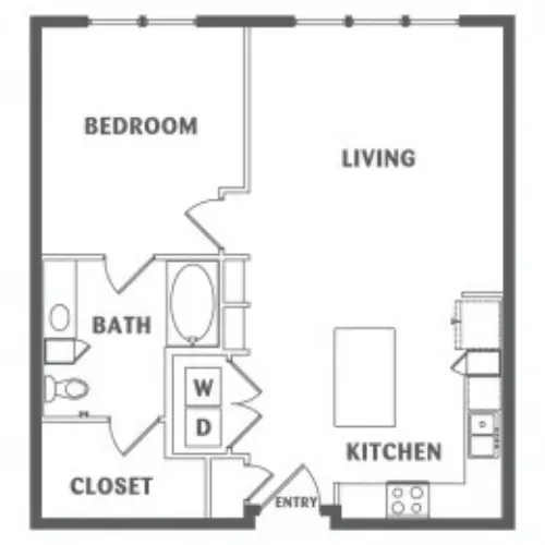 Southtown Flats San Antonio FloorPlan 5