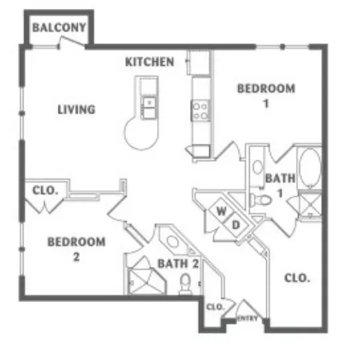 Southtown Flats San Antonio FloorPlan 9
