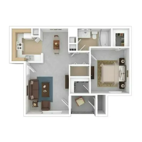 Springfield Apartments Lubbock FloorPlan 2