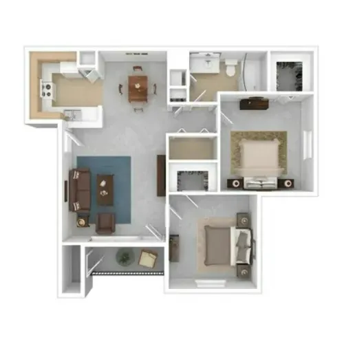 Springfield Apartments Lubbock FloorPlan 3