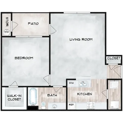 Stonehouse Apartment Homes San Antonio Floorplan 1