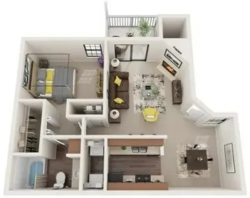 Stoneleigh Apartments San Antonio FloorPlan 1