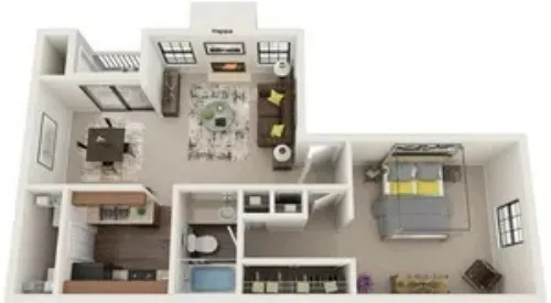 Stoneleigh Apartments San Antonio FloorPlan 2