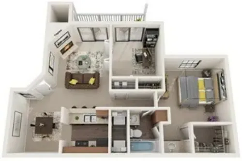 Stoneleigh Apartments San Antonio FloorPlan 3