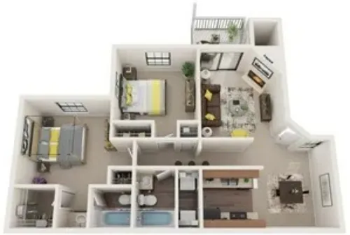 Stoneleigh Apartments San Antonio FloorPlan 4