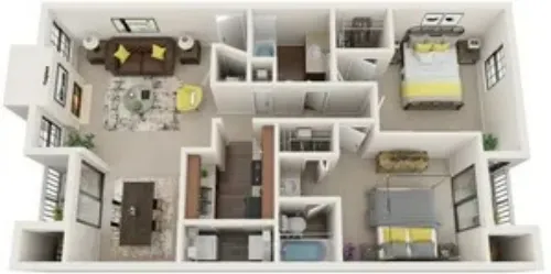 Stoneleigh Apartments San Antonio FloorPlan 5