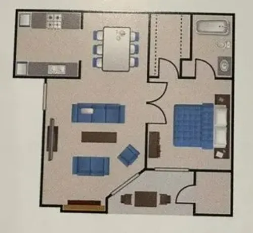 Stratton Park Apartments San Antonio FloorPlan 1