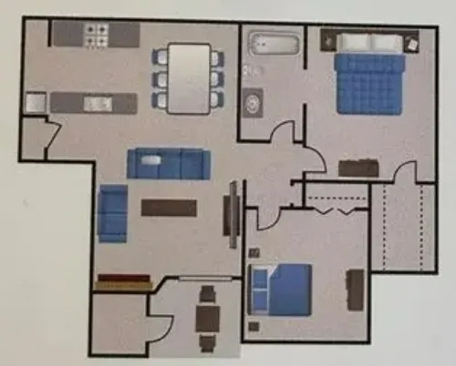 Stratton Park Apartments San Antonio FloorPlan 7