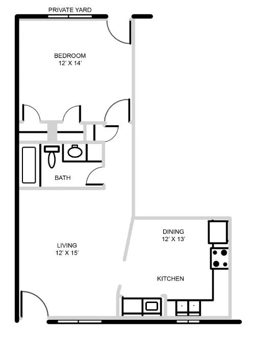 Summer Place Apartments floor plan 4