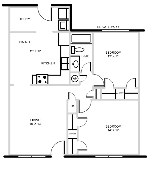 Summer Place Apartments floor plan 5