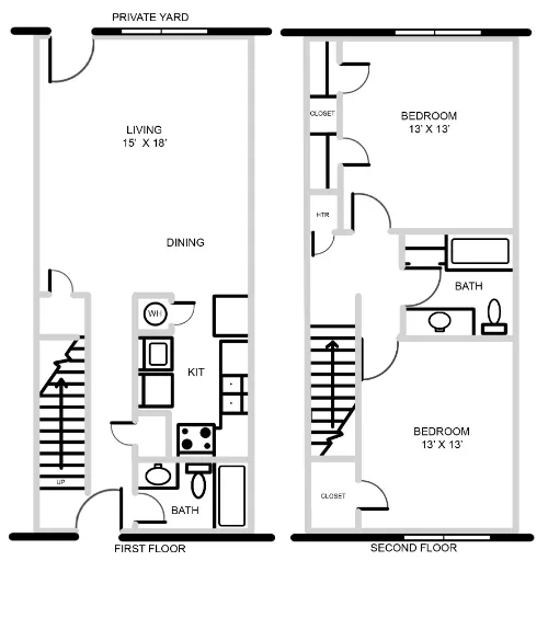 Summer Place Apartments floor plan 6