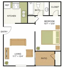 Sunset Canyon San Antonio Floorplan 1