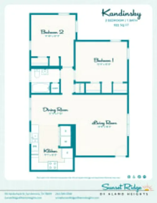 Sunset Ridge of Alamo Heights San Antonio FloorPlan 2
