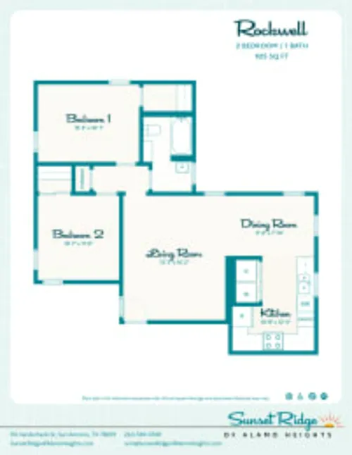 Sunset Ridge of Alamo Heights San Antonio FloorPlan 3