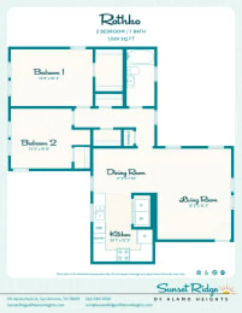 Sunset Ridge of Alamo Heights San Antonio FloorPlan 6