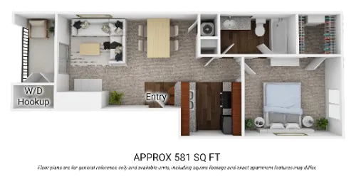 Sutton House Apartments San Antonio Floorplan 2