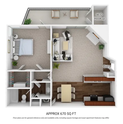 Sutton House Apartments San Antonio Floorplan 3