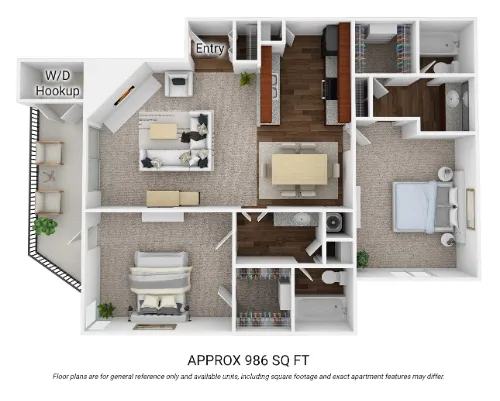 Sutton House Apartments San Antonio Floorplan 6