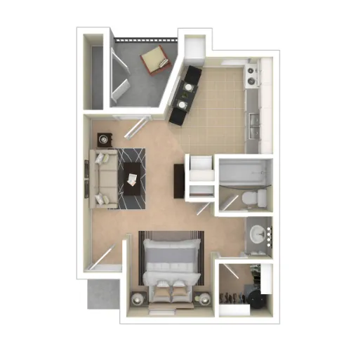 Sycamore Creek Apartments Schertz Floorplan 1