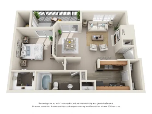 TalaVera Apartments San Antonio Floorplan 3