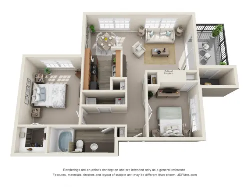 TalaVera Apartments San Antonio Floorplan 4