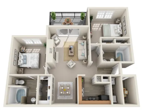 TalaVera Apartments San Antonio Floorplan 6