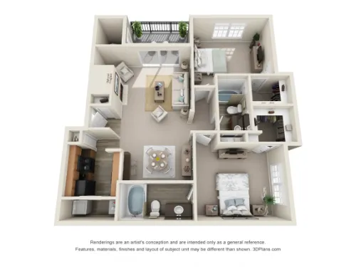 TalaVera Apartments San Antonio Floorplan 7