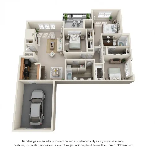 TalaVera Apartments San Antonio Floorplan 9