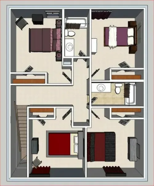 Tech Village North Lubbock FloorPlan 1