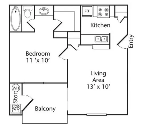 The Abbey At Copper Creek San Antonio FloorPlan 1