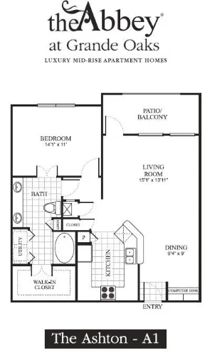 The Abbey At Grande Oaks San Antonio Floorplan 1
