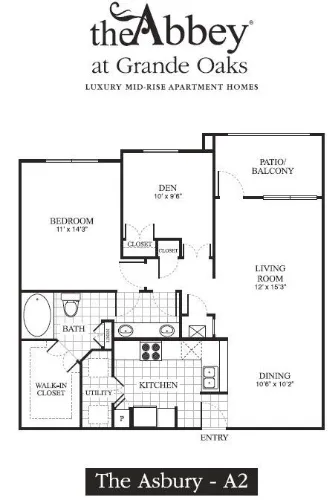 The Abbey At Grande Oaks San Antonio Floorplan 2