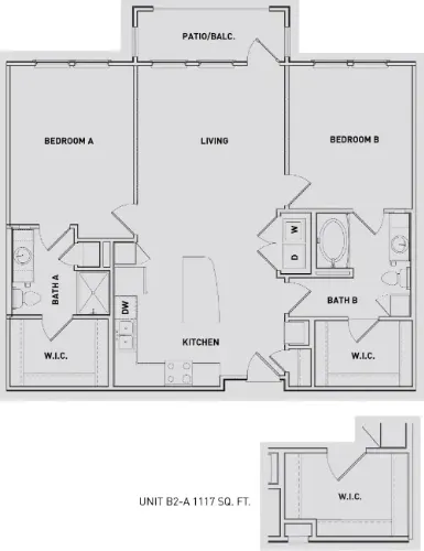 The Abbey at Medical Center San Antonio Floorplan 10