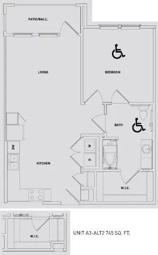 The Abbey at Medical Center San Antonio Floorplan 5