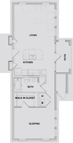 The Abbey at Medical Center San Antonio Floorplan 6