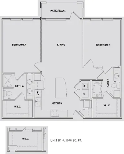The Abbey at Medical Center San Antonio Floorplan 8