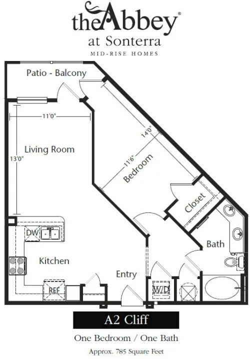 The Abbey at Sonterra San Antonio FloorPlan 2