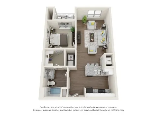 The Arcadian floor plan 1