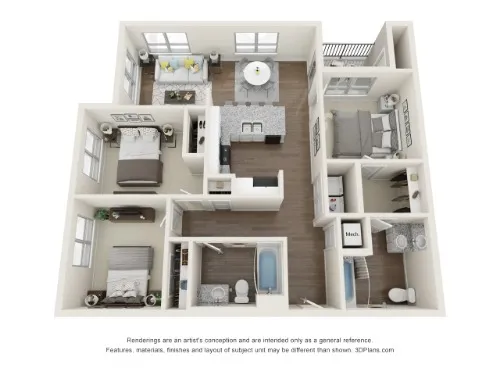 The Arcadian floor plan 3