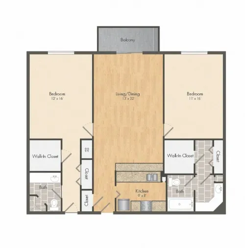 The Beverly floor plan 3