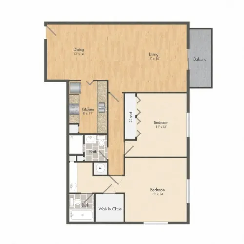 The Beverly floor plan 4
