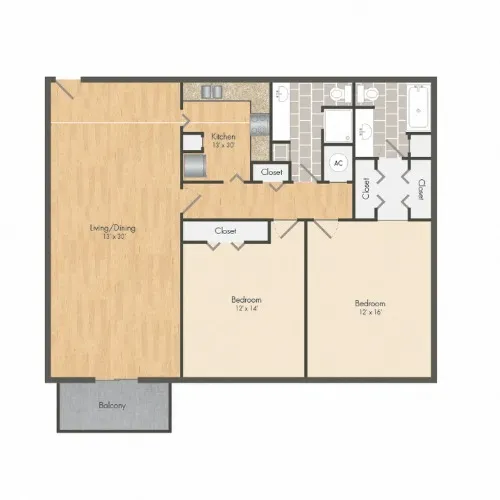 The Beverly floor plan 5