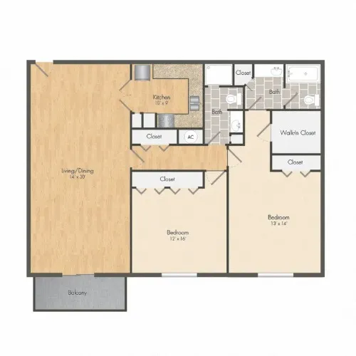 The Beverly floor plan 6